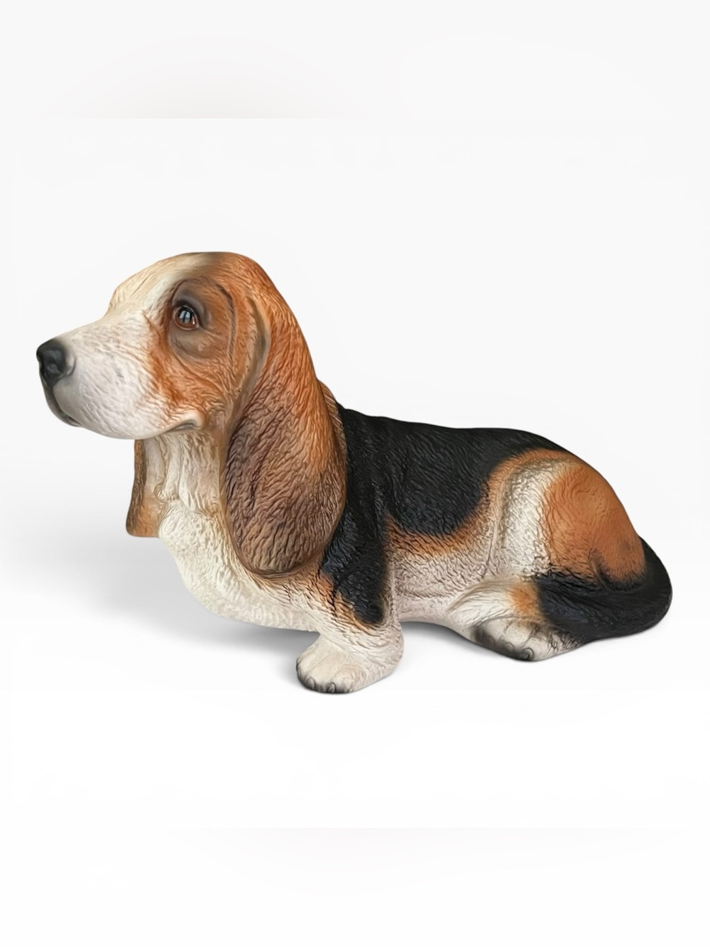 Harvey Knox Kingdom Basset Hound Dog Figurine Collectible Japan 4" Tall Vintage